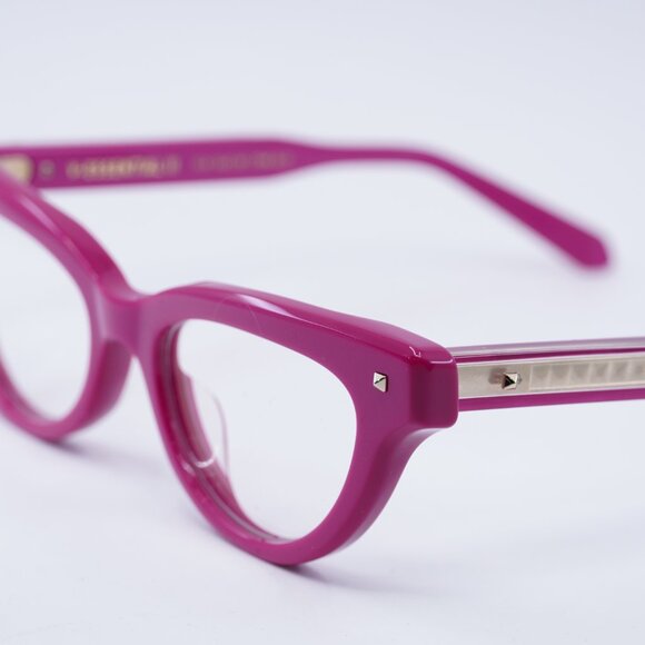 Valentino V-ESSENTIAL II VLX-124C Eyeglasses Pink 50mm Cat Eye Frame - Picture 2 of 9